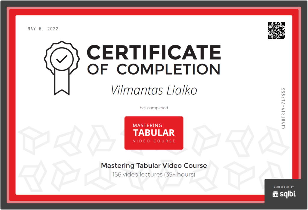 Vilmantas Lialko SQLBI Mastering Tabular